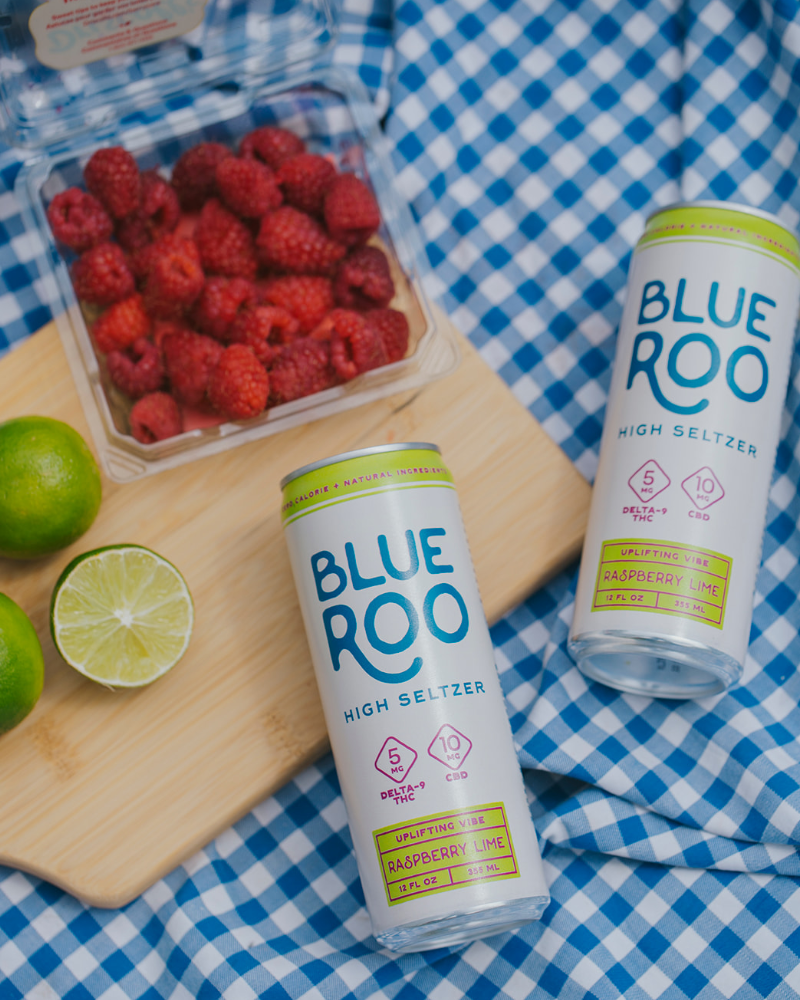Blue Roo Raspberry Lime Seltzer 4-Pack