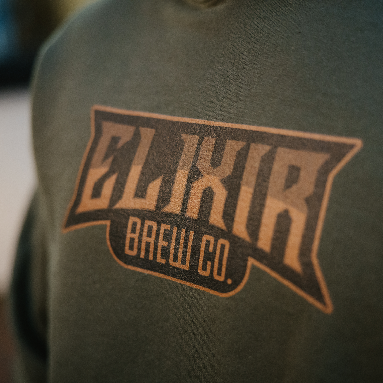 Military Green Elixir Hooded Sweatshirt