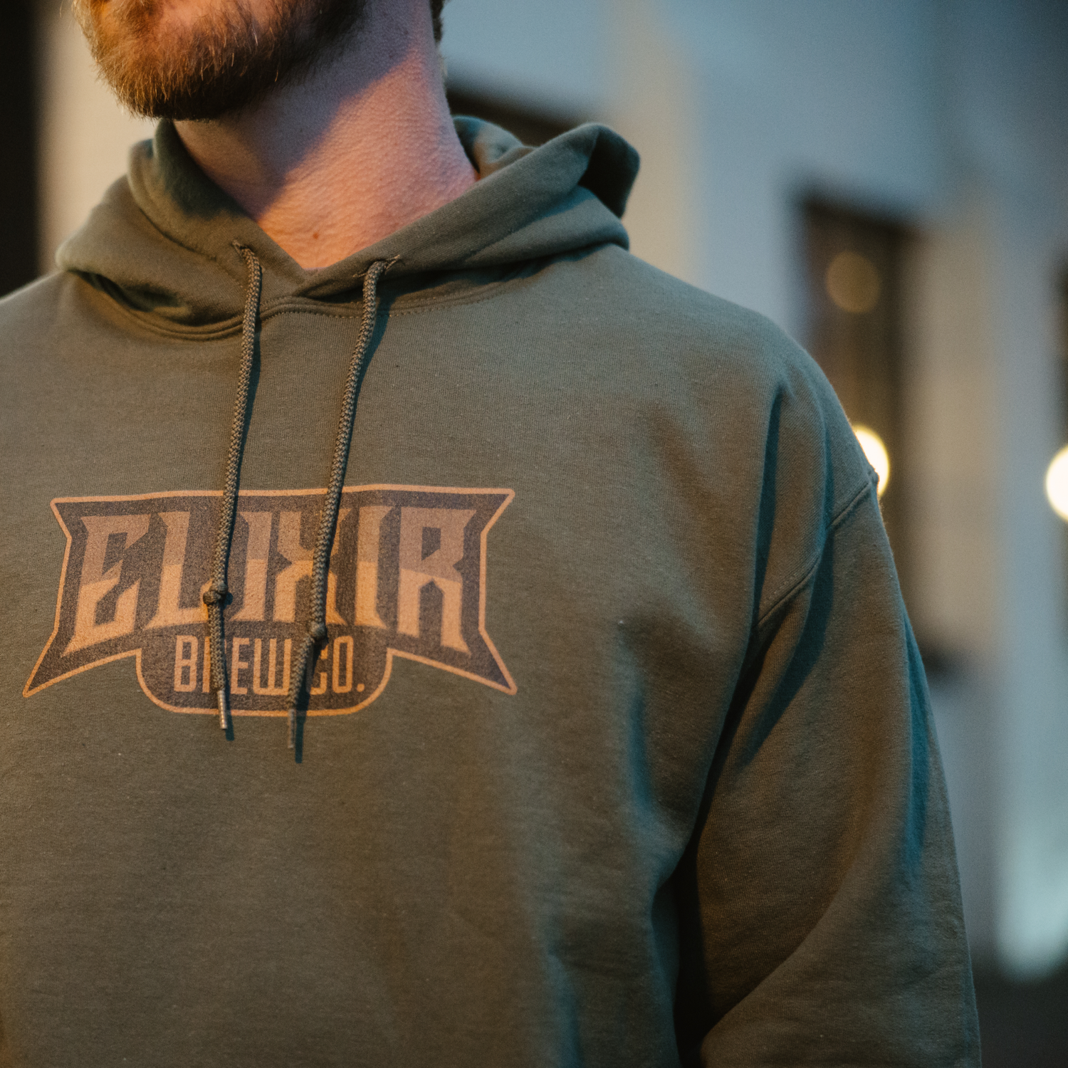 Military Green Elixir Hooded Sweatshirt