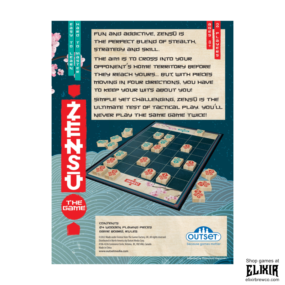 Zensu™ – The Ultimate 2-Player Strategy Game of Tactics, Movement, and Mind Games