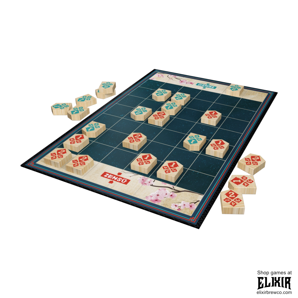 Zensu™ – The Ultimate 2-Player Strategy Game of Tactics, Movement, and Mind Games